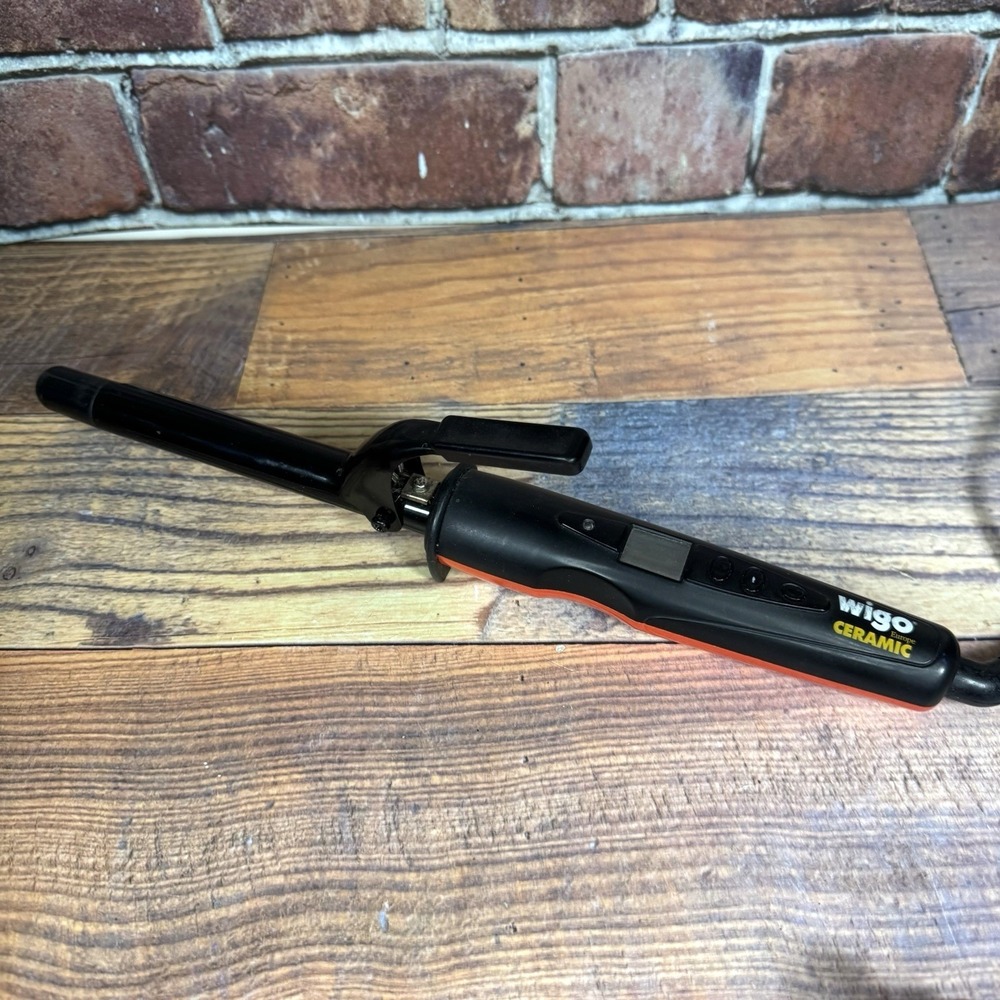 WIGO WG5404 Curling Iron Professional Europe Ceramic Digital Control Black Red